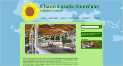 Desktop Screenshot of chatyslunecnice.cz